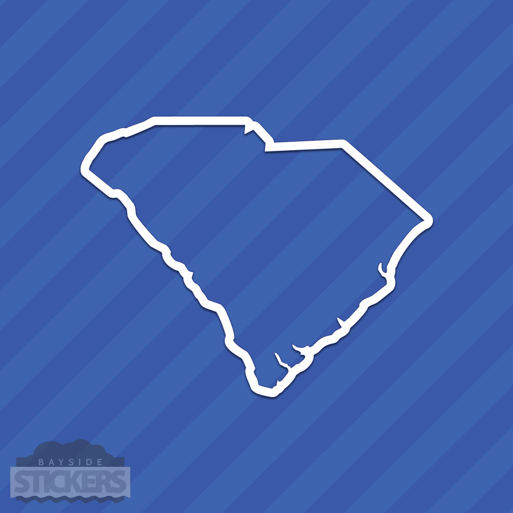 South Carolina SC State Outline Vinyl Decal Sticker