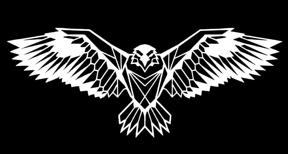Tribal Bird in Flight 11" x 5" Vinyl Decal Car Truck Window Wall Door Mirror