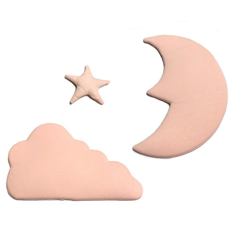 3pcs Set Moon Star Cloud Nordic Style – Wall Decorations Photo Background Decor