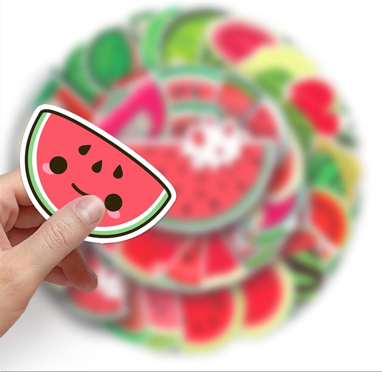 Exciting Watermelon Vinyl Sticker Pack – 50PCS for Water Bottles, Cars, & More