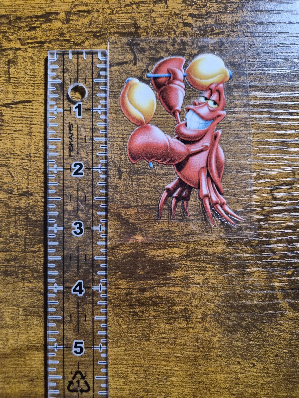 THE LITTLE MERMAID SEBASTIAN High Quality UVDTF Decal Sticker waterproof USA