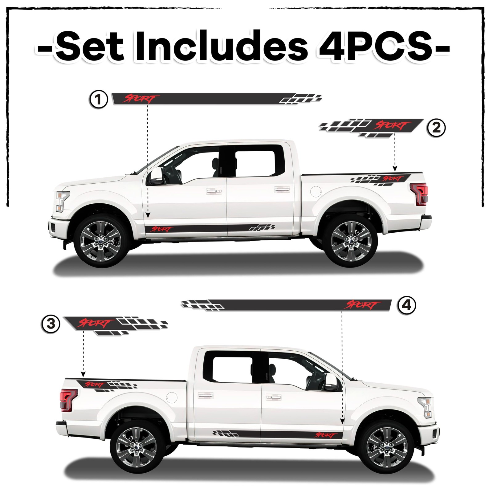 Racing Stripes for Cars, Car Side Decals and Graphics – Racing Stripes for Tr…