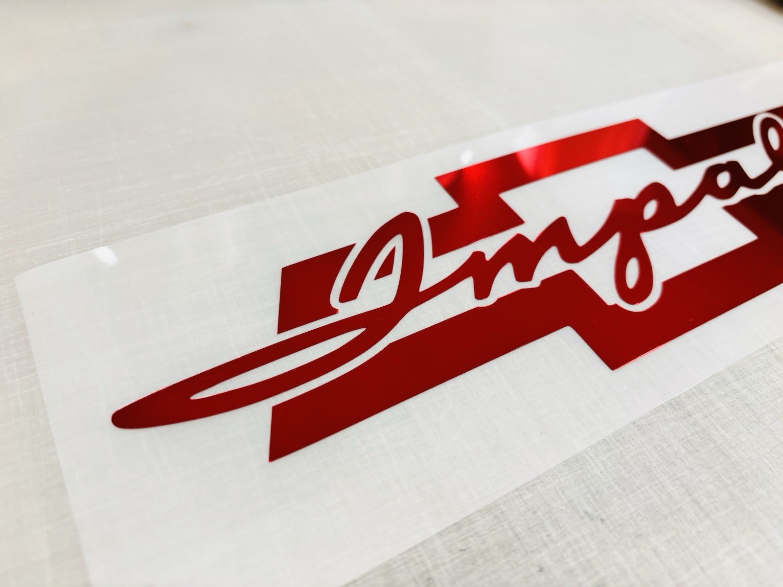Custom Impala Chevy Bowtie Die Cut Vinyl Decal DOESN'T FIT EMBLEMS (Style 1)