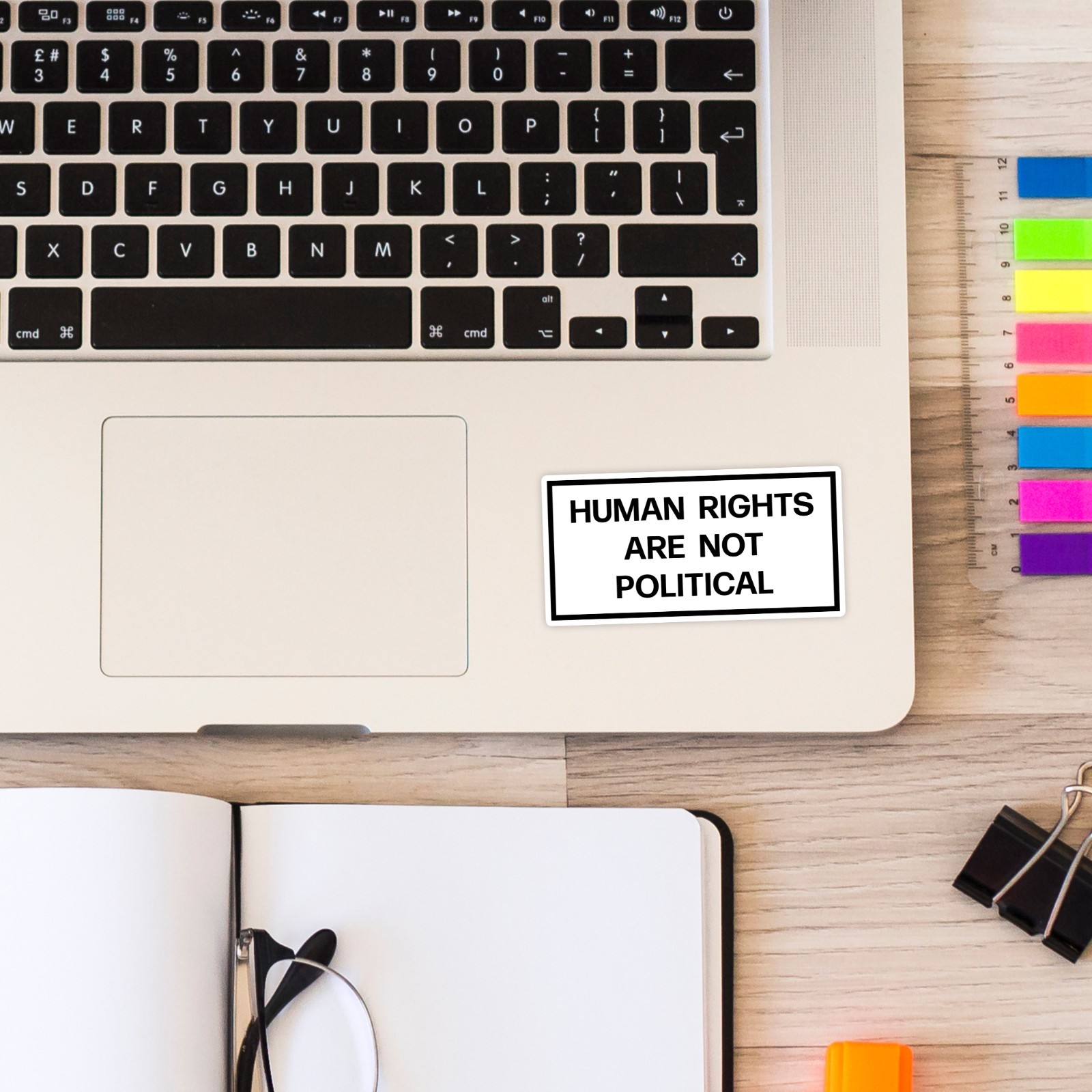 Human Rights Are Not Political Stickers Decals Justice Stickers America Decals