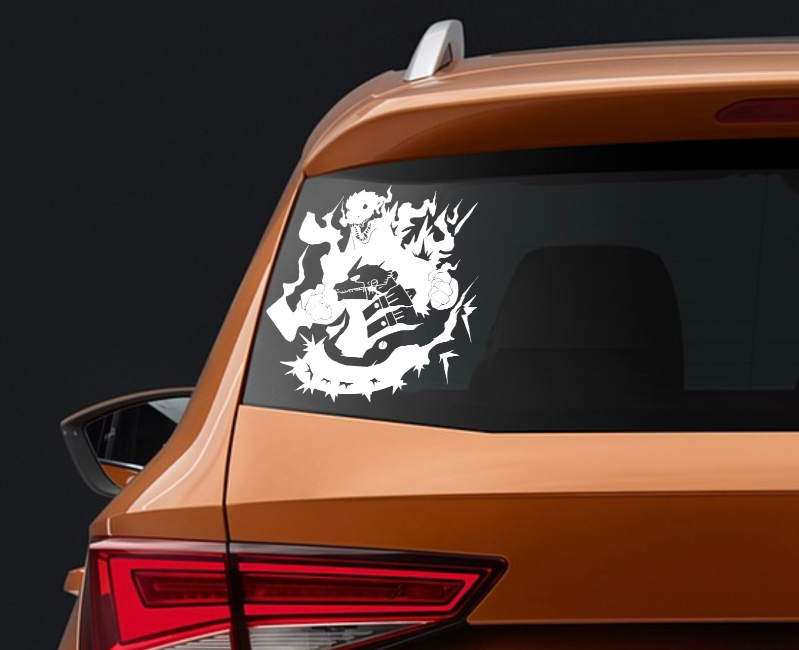 Decal Vinyl Car Truck Sticker – Godzilla VS Mechagodzilla You Pick Size & Color