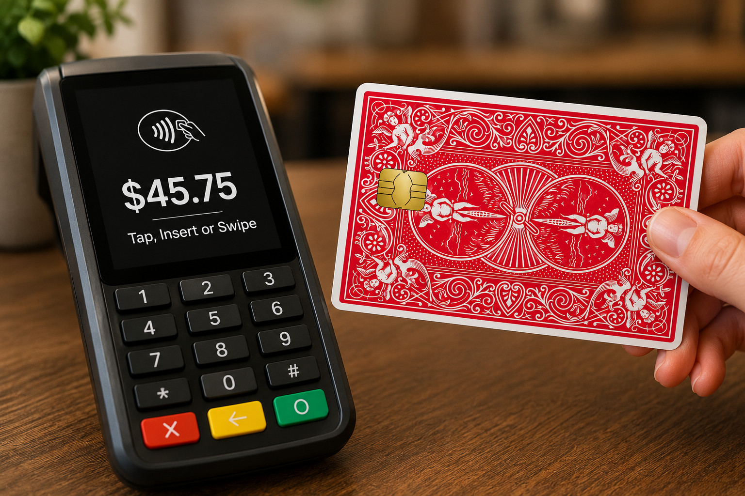Red Bicycle Card Back Credit Card Skin Poker Debit Card Vinyl Wrap