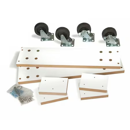 Econoco Wdcas2h24 Caster Kit, 2 Way Slatwall Merchandiser