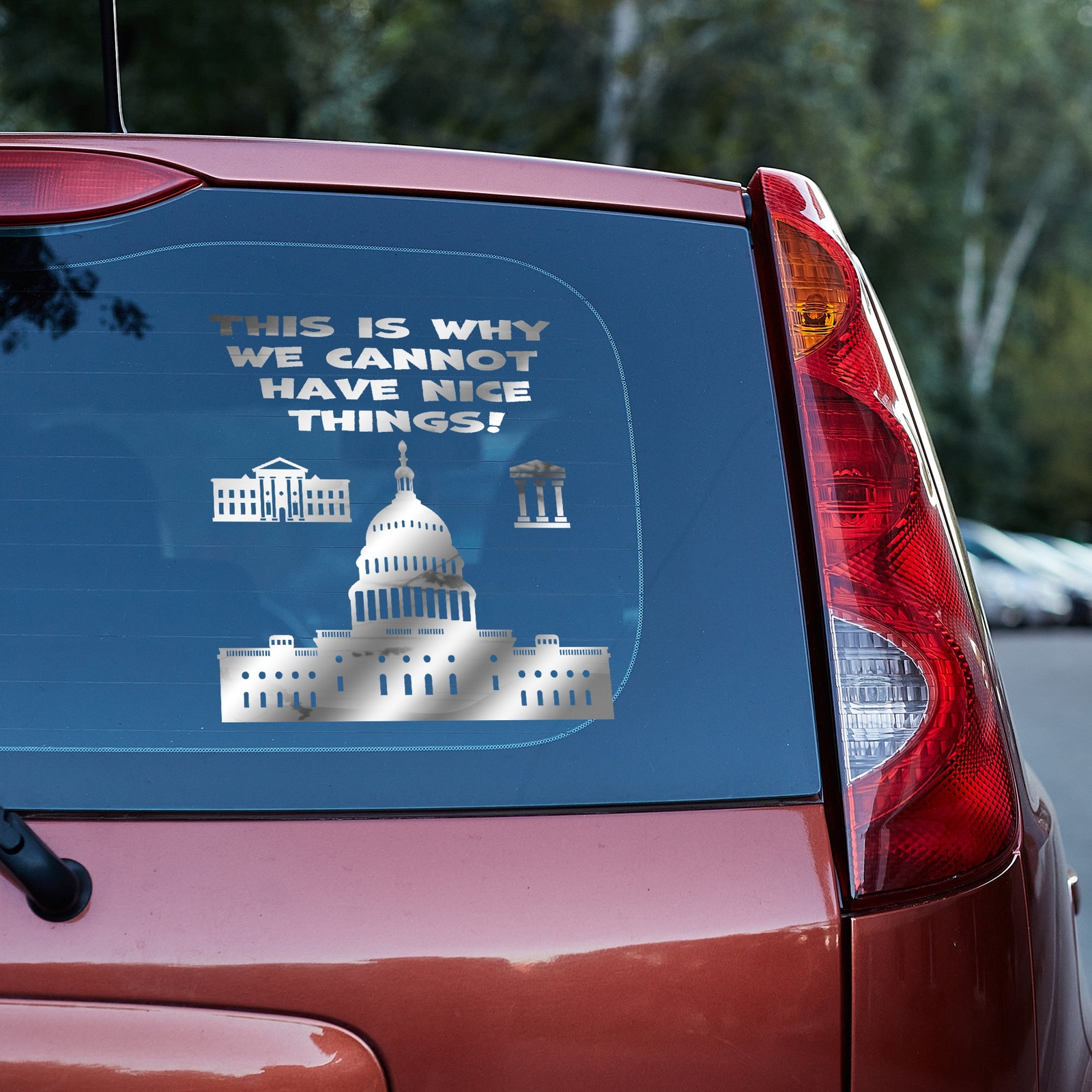 This is why we cannot have nice things Vinyl decal anti government funny