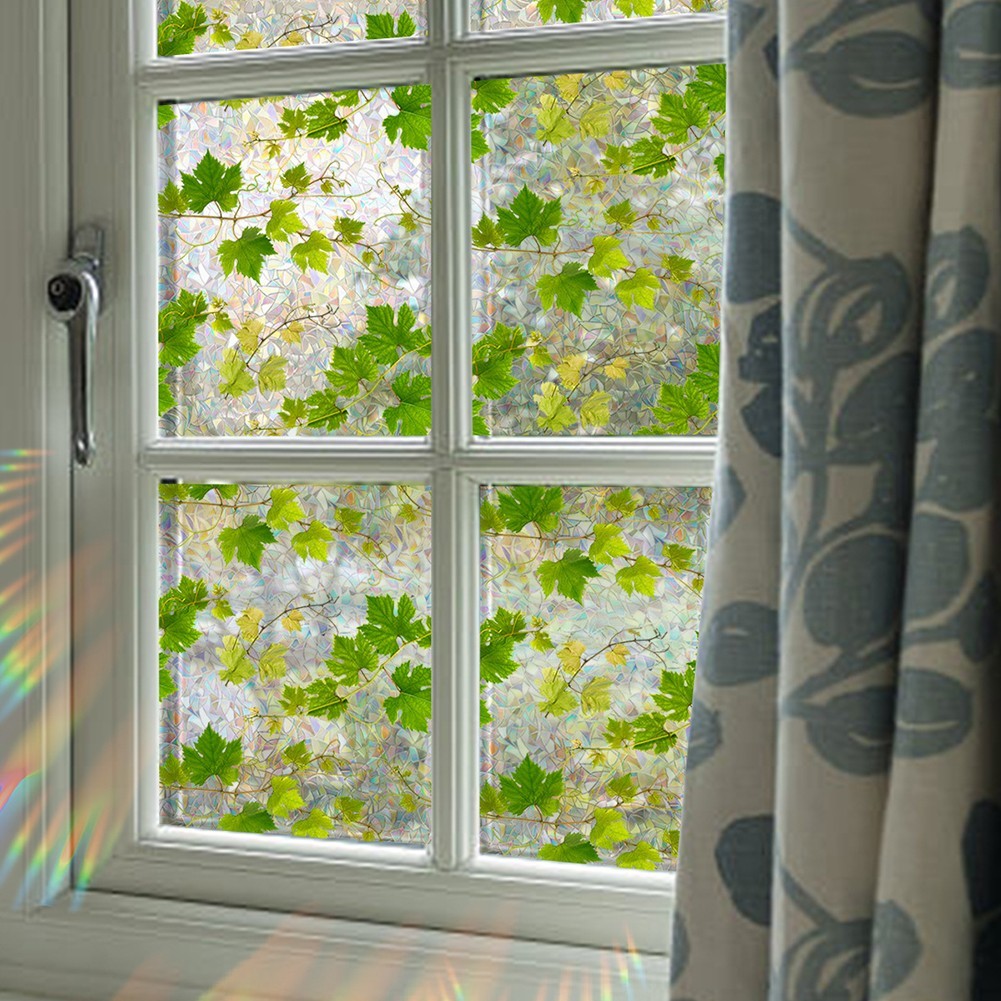 Colorful Privacy Vinyl Window Film Static Cling Glass Film for Residential Use