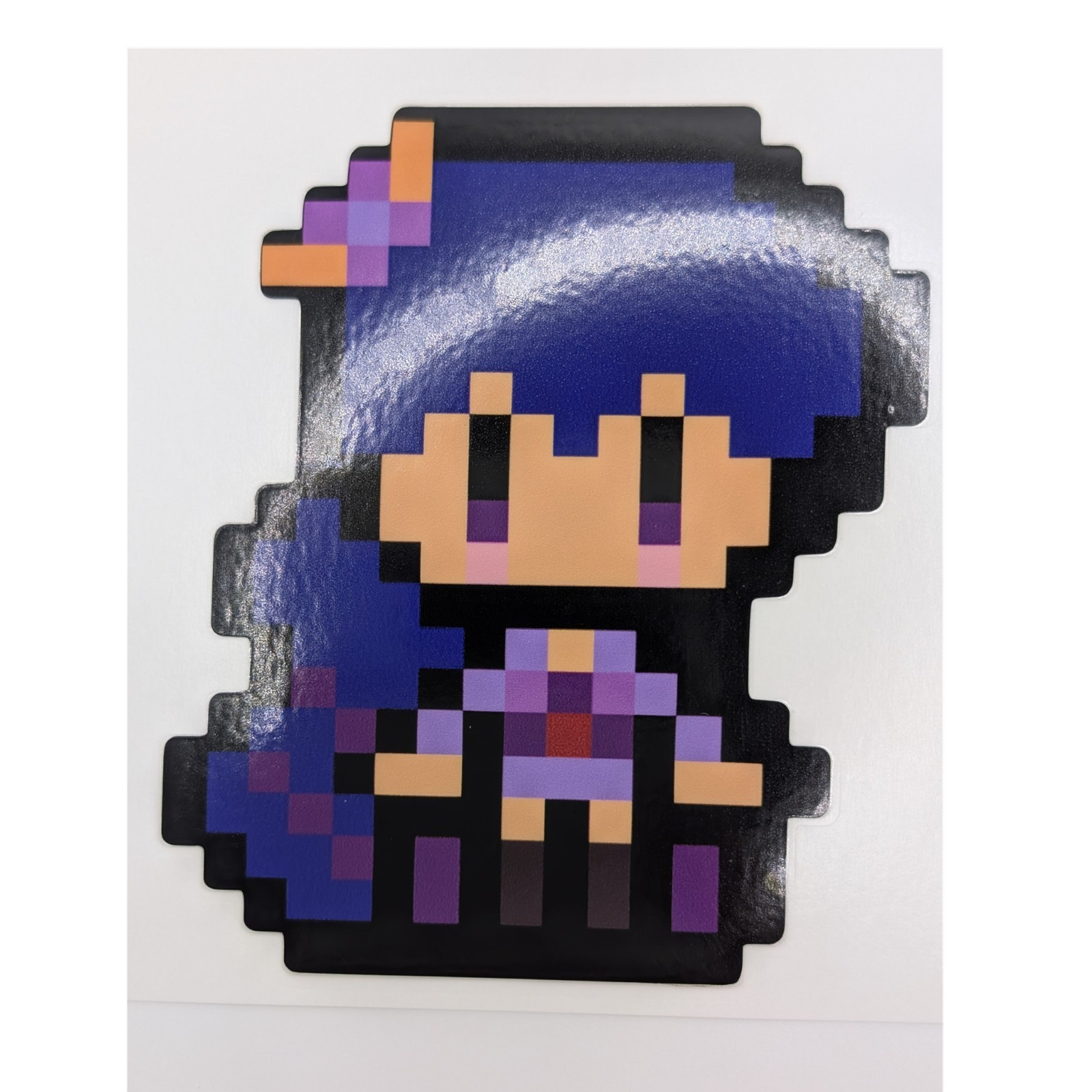 Raiden Shogun Genshin Impact Pixel Art 8 bit Vinyl Sticker decal car waterproof