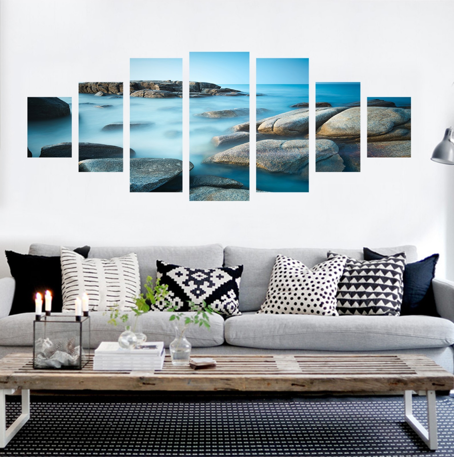 3D Stone River 76 Unframed Print Wall Paper Decal Wall Deco Indoor AJ Jenny