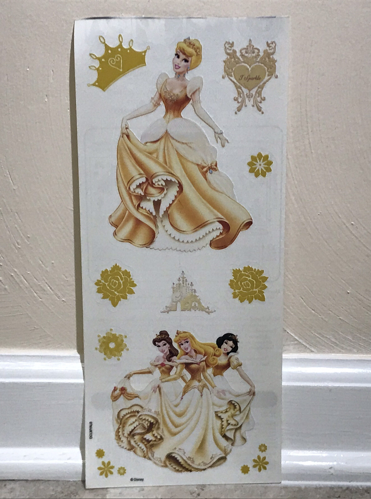 Sandy Lion DISNEY PRINCESS REMOVABLE NON DAMAGE WALL ART DECAL SHEET SET