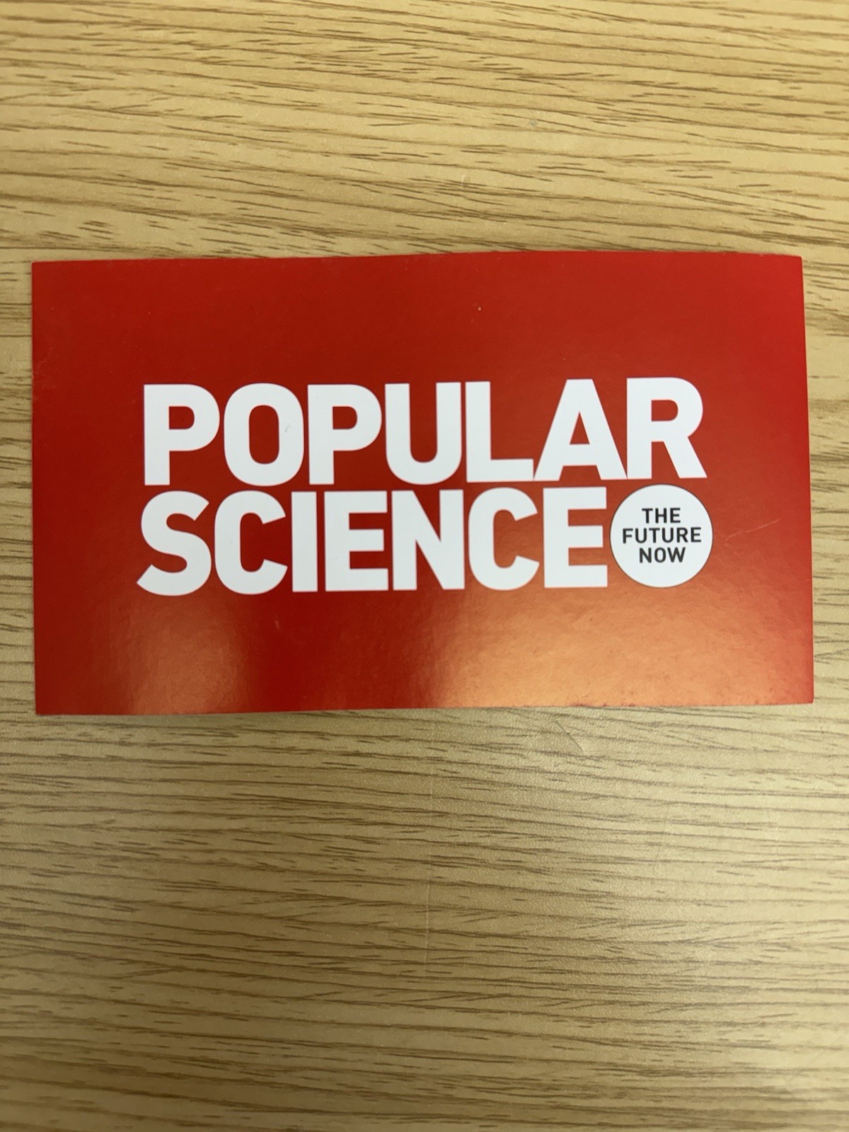 Popular Science Magazine Logo Sticker