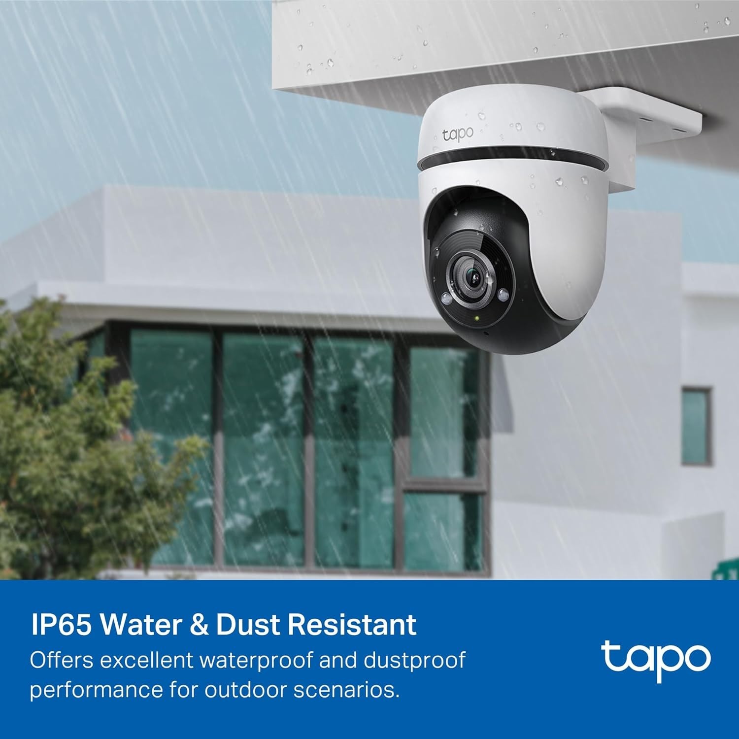 Tapo 1080P Outdoor Wired Wi-Fi Camera 360° View Pan Tilt Motion Tracking C500