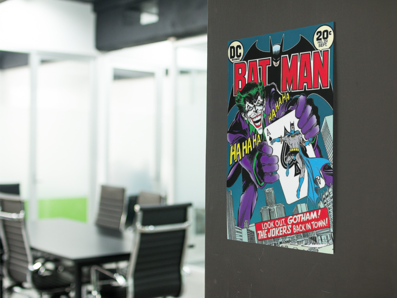 Vintage Comic Villain Style Wall Vinyl Decal Poster Print Removable Adhesive