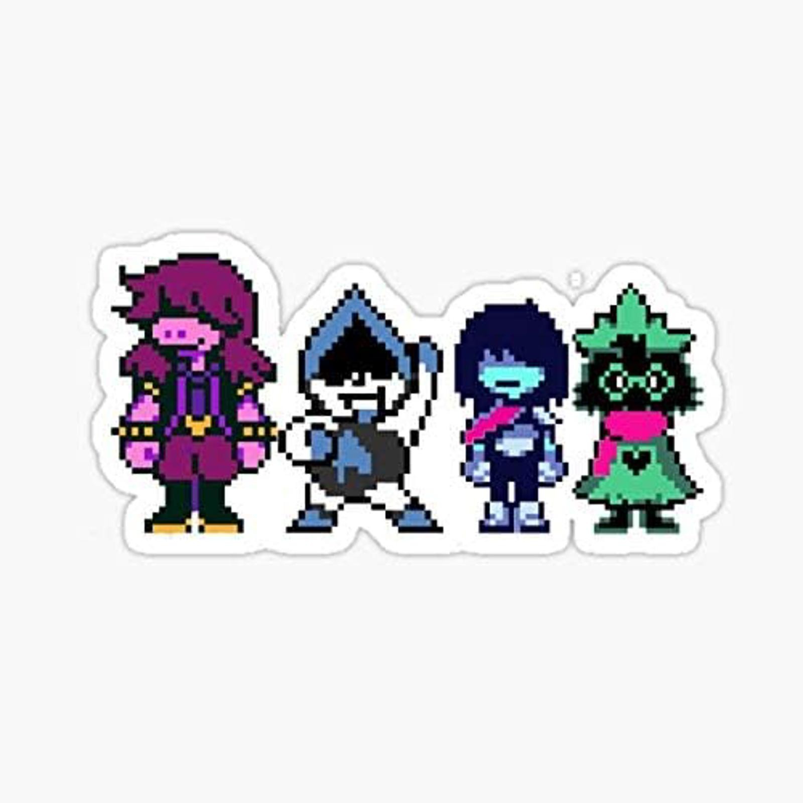 5" Deltarune (Suzie, Lancer, Kriss & Rasiel) Vinyl Bumper Sticker