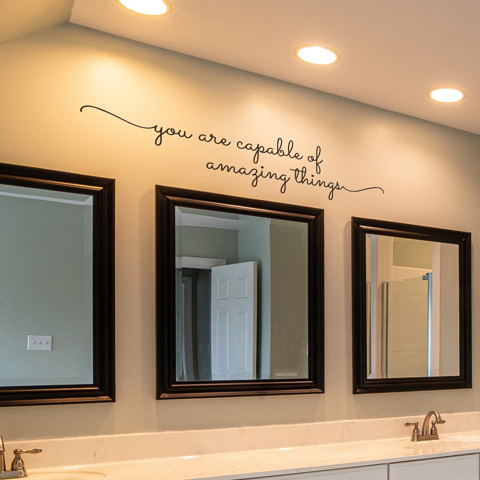 You are Capable Motivational Wall Decal Sticker Quote Vinyl Art Home Classroom