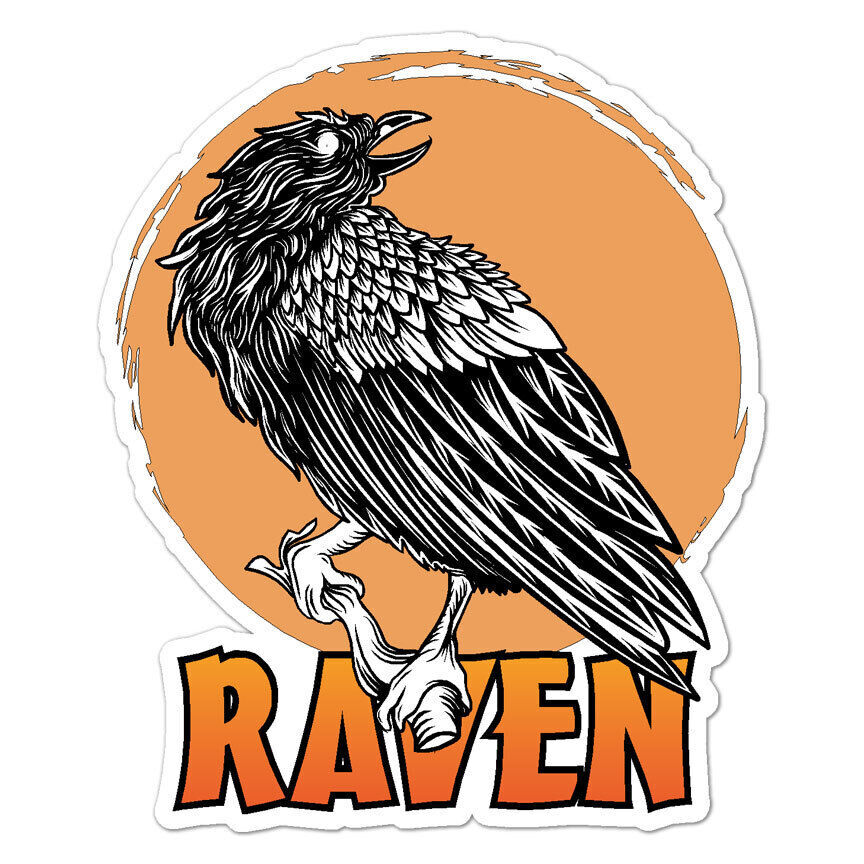 Raven Crow Magpie STicker Decal