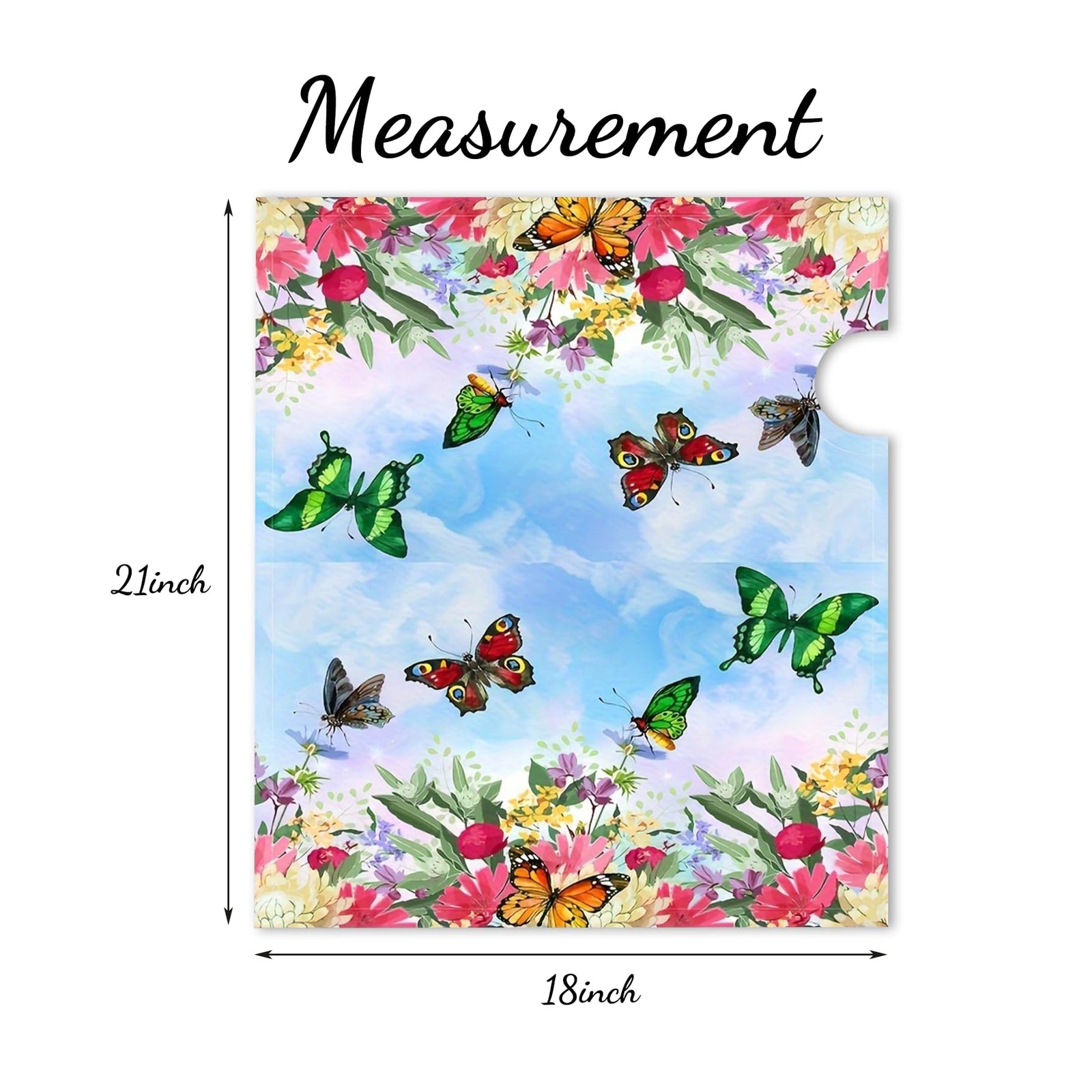 Mailbox Covers Magnetic Standard Size 18 x 18 x 21 Inch, Butterfly & Flower