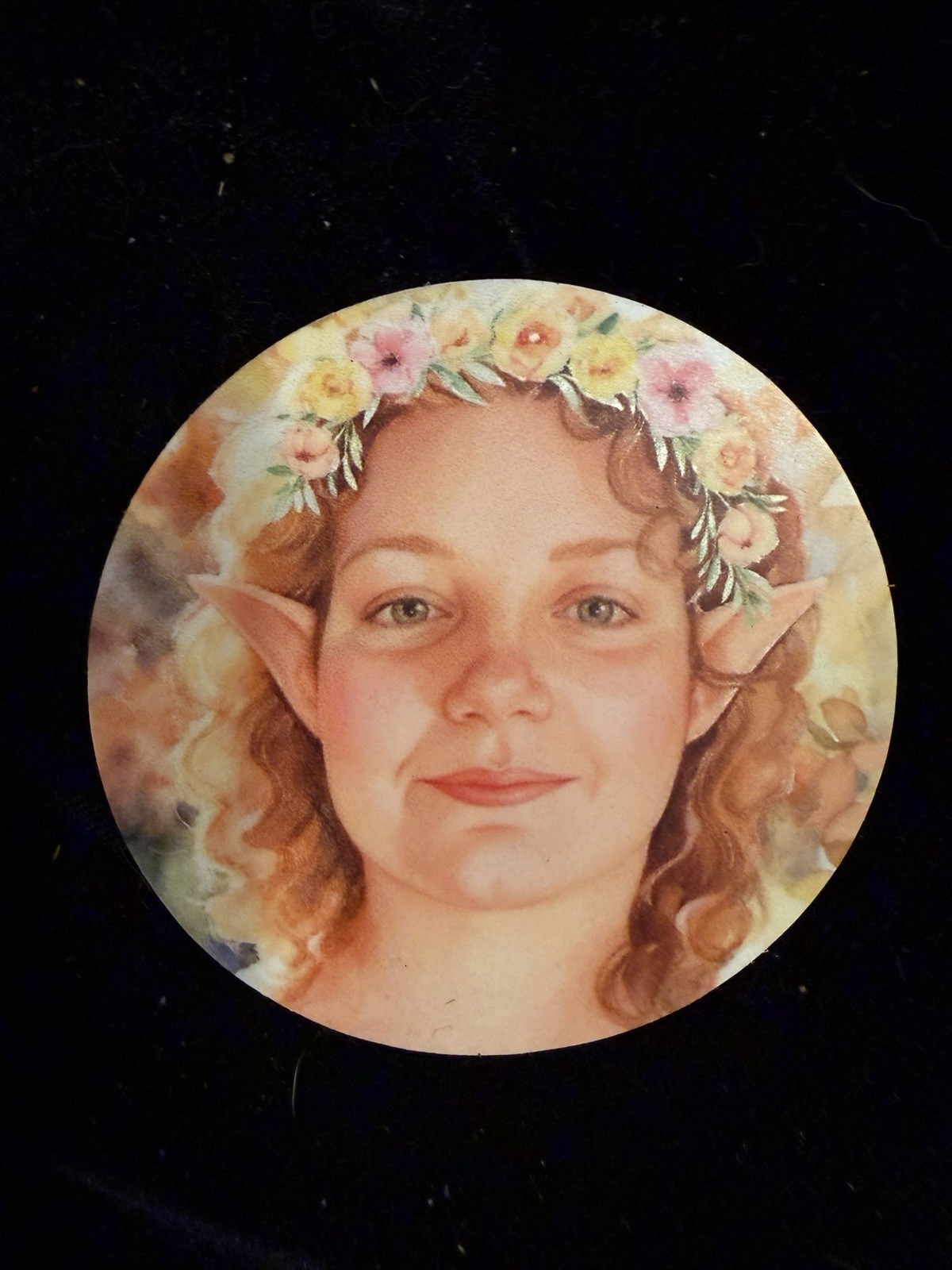 vinyl sticker “The Face Of Magic” Digitally Enhanced Photo By Sheila Lofgreen