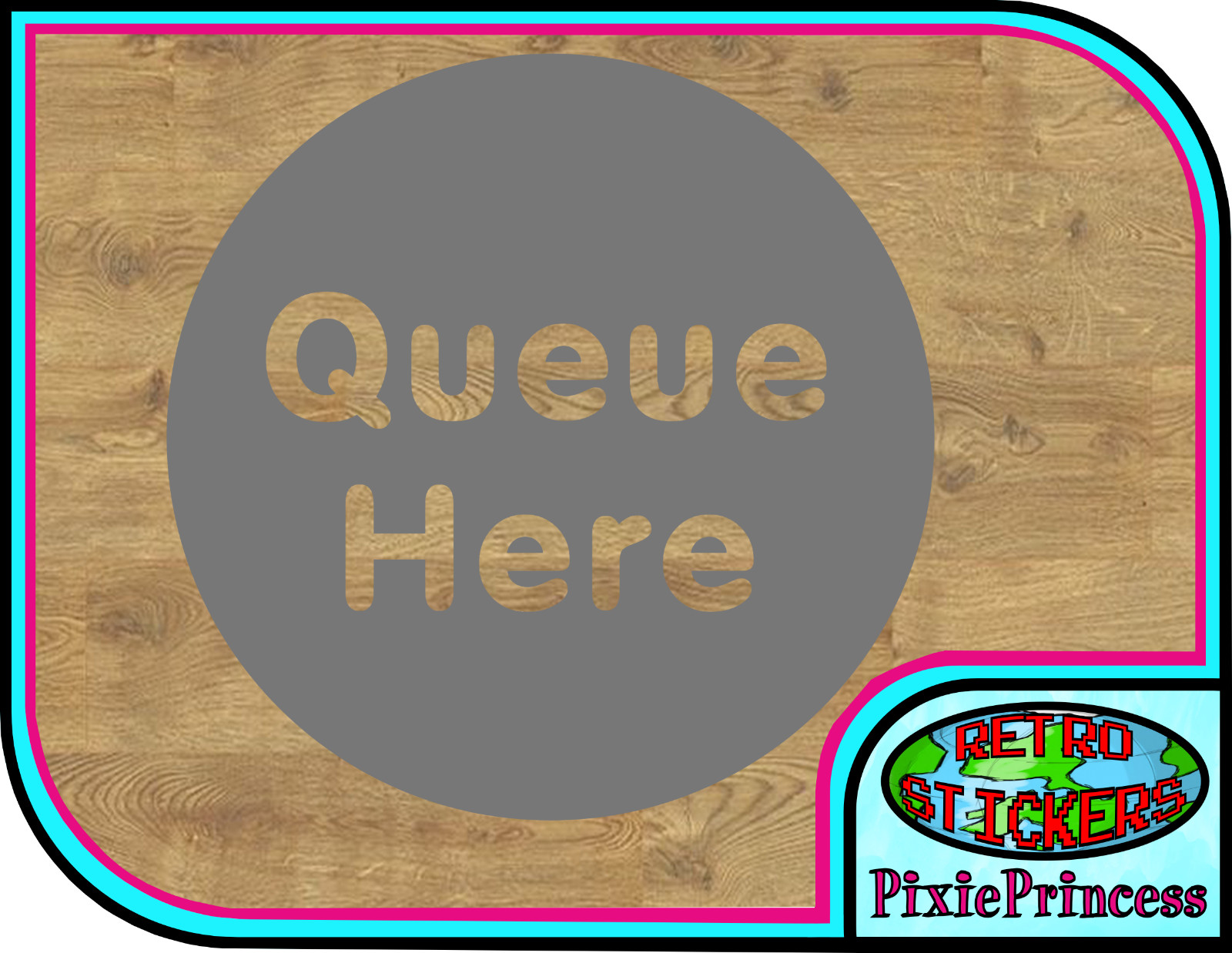 Social Distancing Floor Sticker R Vinyl Store Shop Decal Queue Place Marker Safe