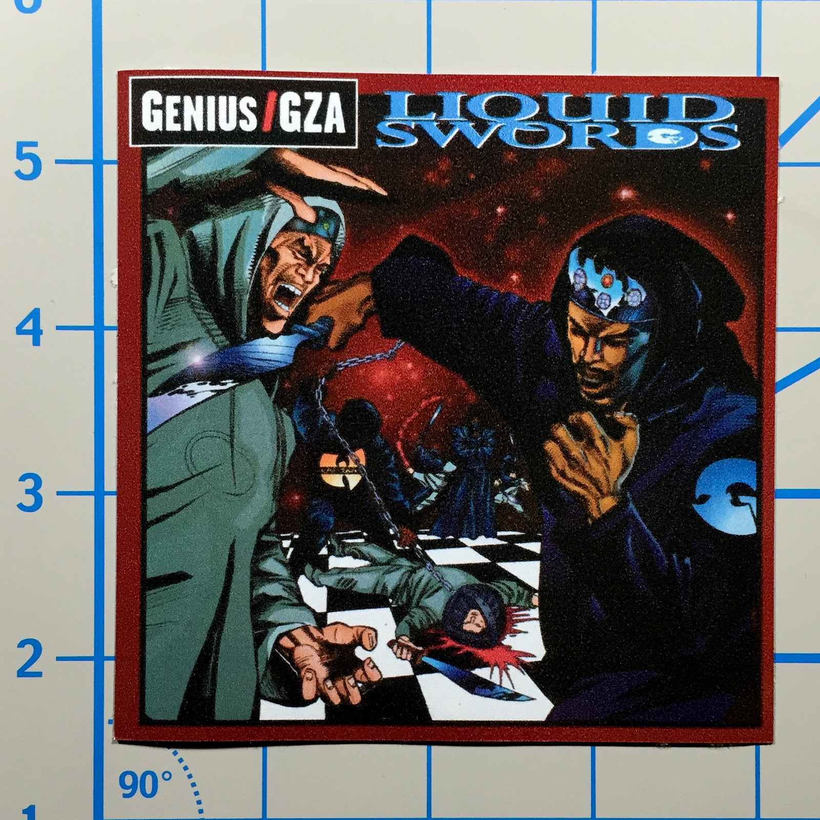 Wu Tang GZA Liquid Swords 4" Color Vinyl Decal Sticker BOGO
