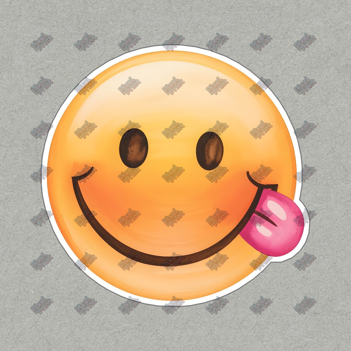 Large Round Smiling Face Emoji Sign Cheerful Decorative Wall Art Fun #8375