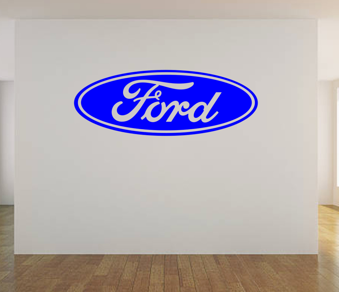 Ford Logo WALL ART VINYL DECAL STICKER 61"x22" CHOICE OF COLOR