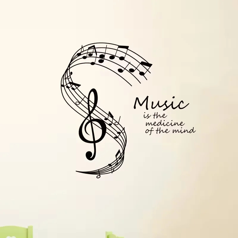 Vinyl Sticker Mural, Mental Wellness Design, for Home Decor, Suitable Living