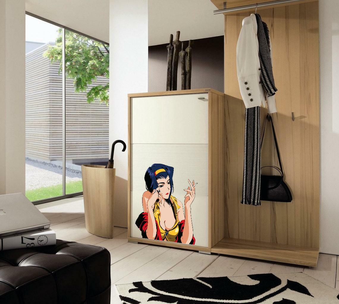 Sexy Anime Girl Wall Decal, Sexy Anime Wall Sticker, Sexy Anime Wall Decor, Sexy