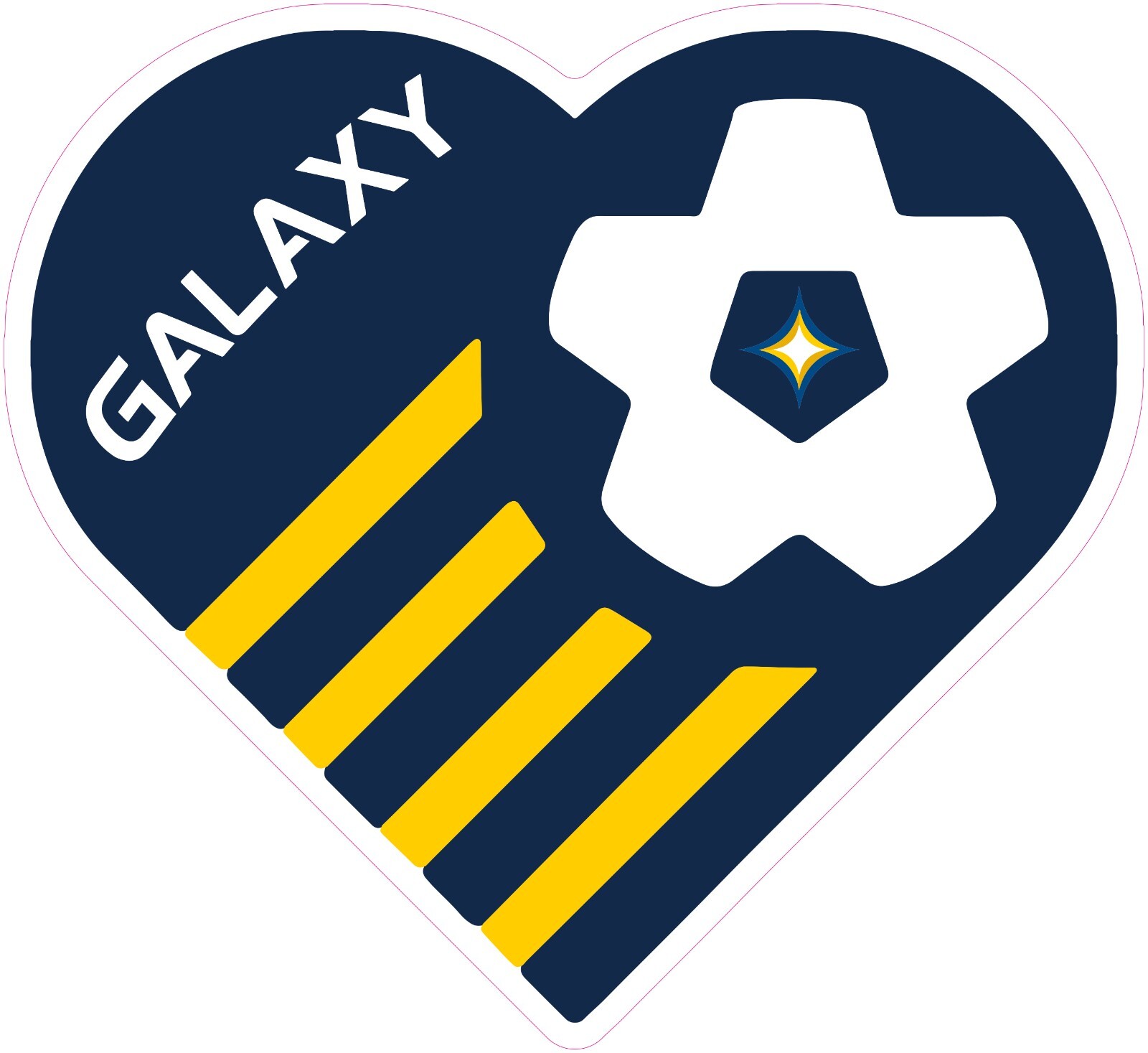 Los Angeles Galaxy Soccer Vinyl Decal Sticker Car Truck Bumper Laptop Mug