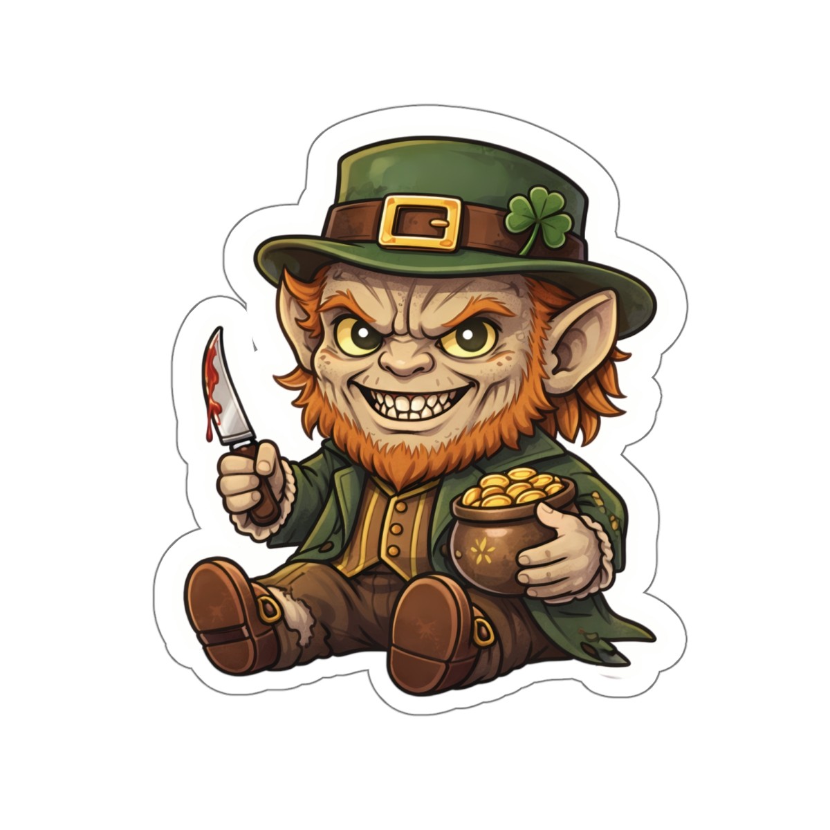 The Leprechaun Horror Movie Character Sticker | Die-Cut