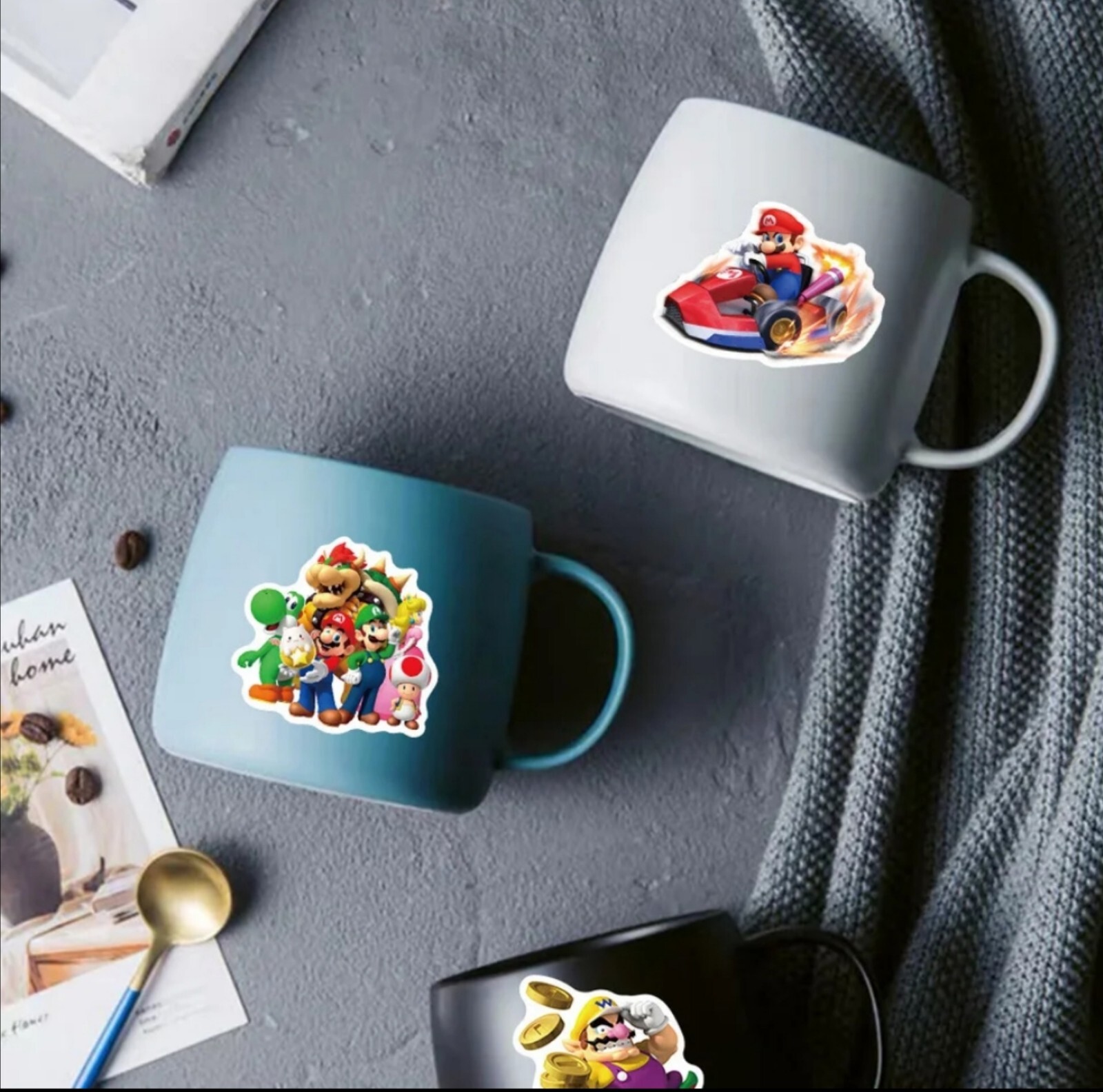 10 PCS Mario Party Super Mario Video Game Characters Stickers BRAND NEW