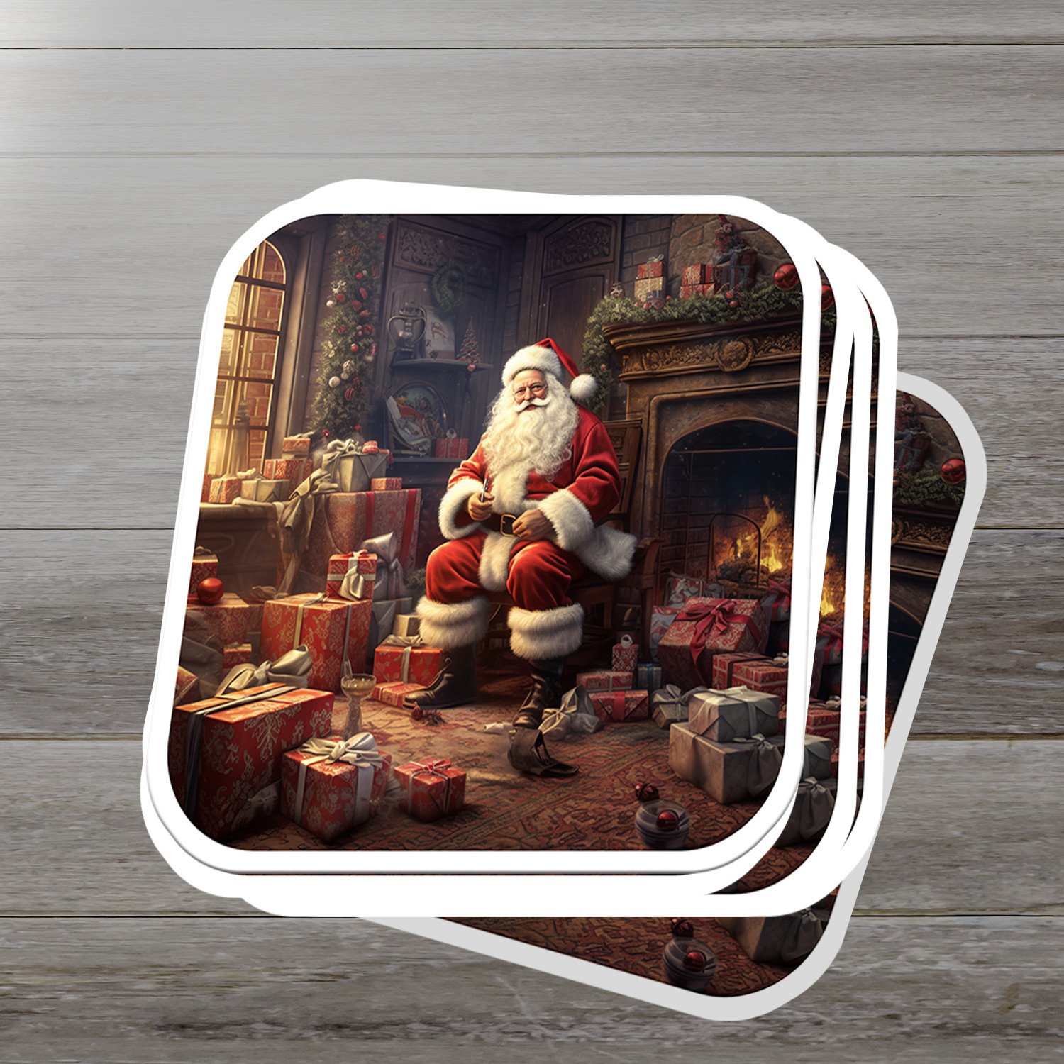 Santa Claus Vinyl Sticker – Bring the Magic of Christmas Anywhere
