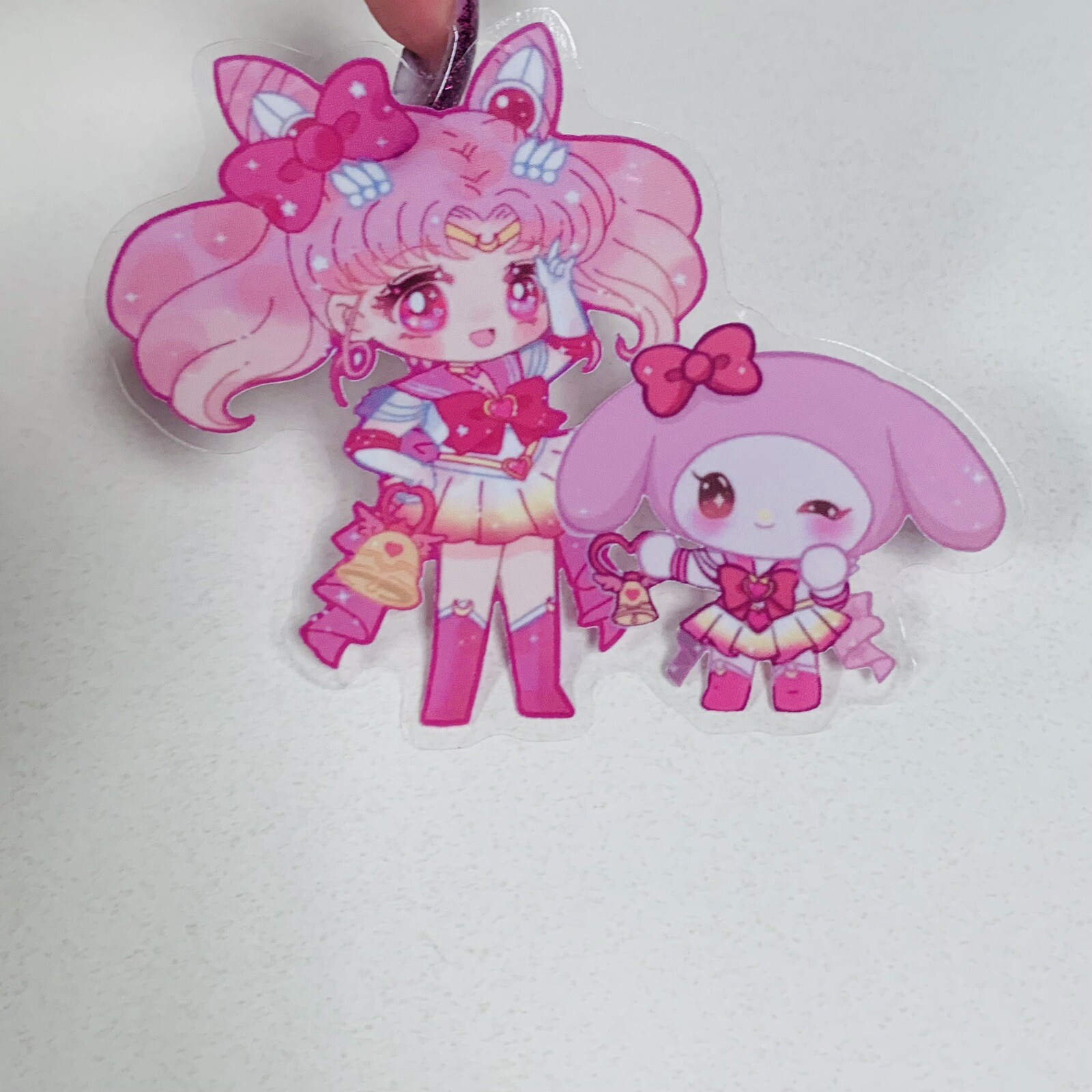 Sailor Chibi Moon x My Melody Sticker Decal, 3.5” Clear Sanrio Hello Kitty