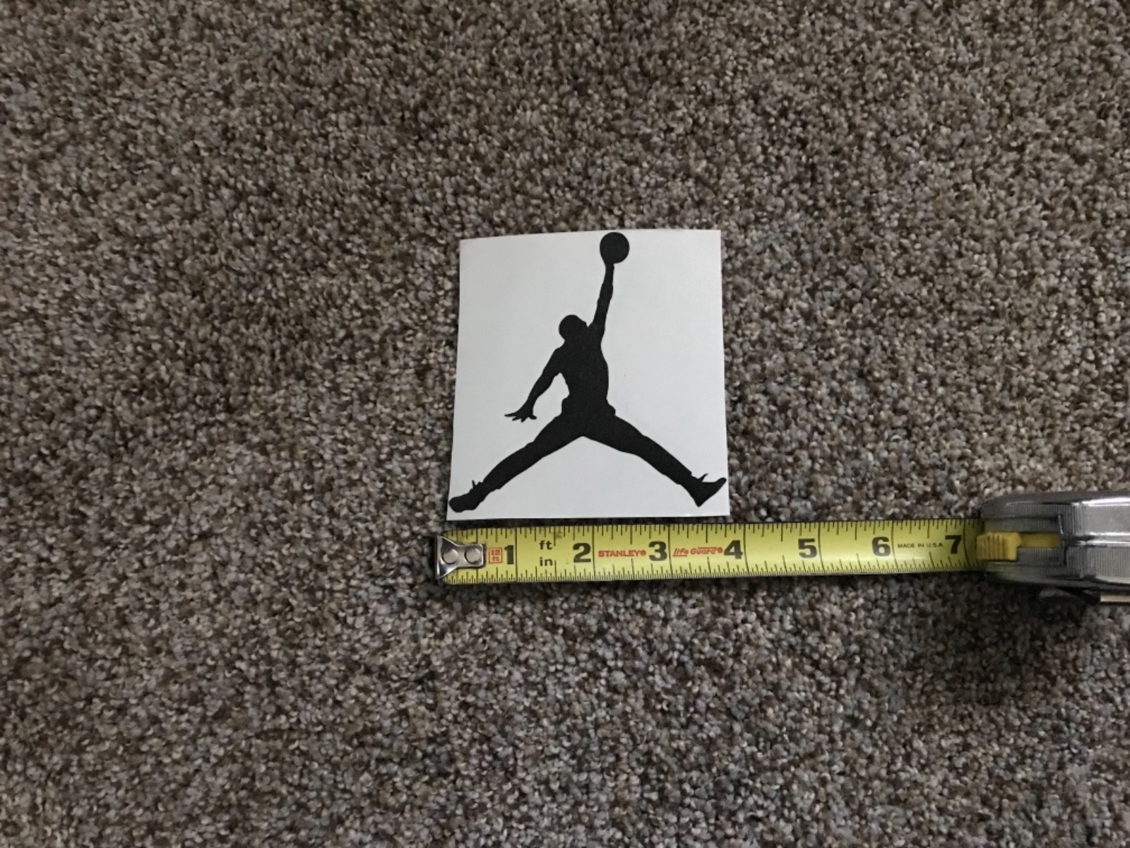 Michael Air Jordan Decal. High Quality Black Decal