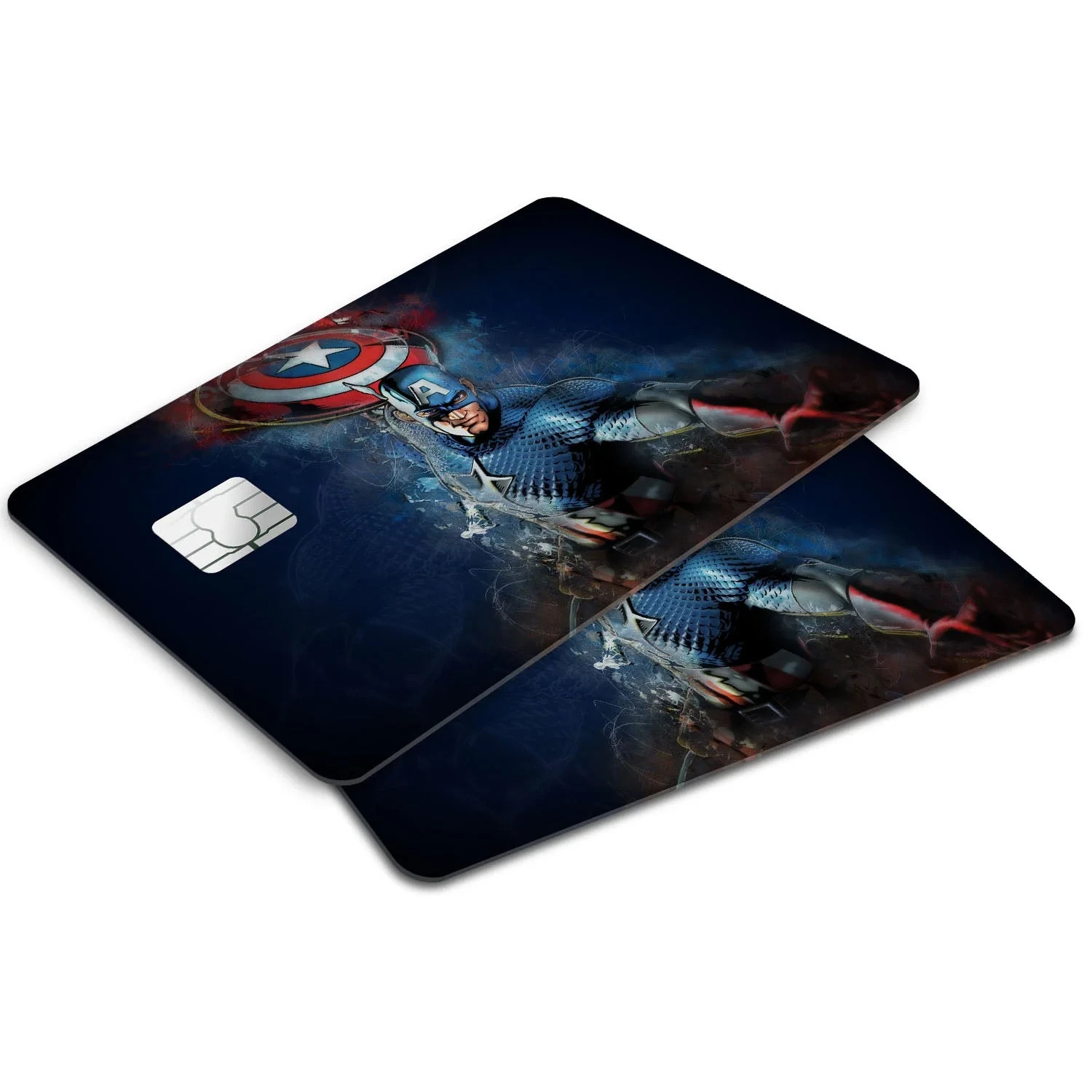 Credit Card Skin Patriotic Hero Shield USA Flag 2-Pack ⭐Fast Ship