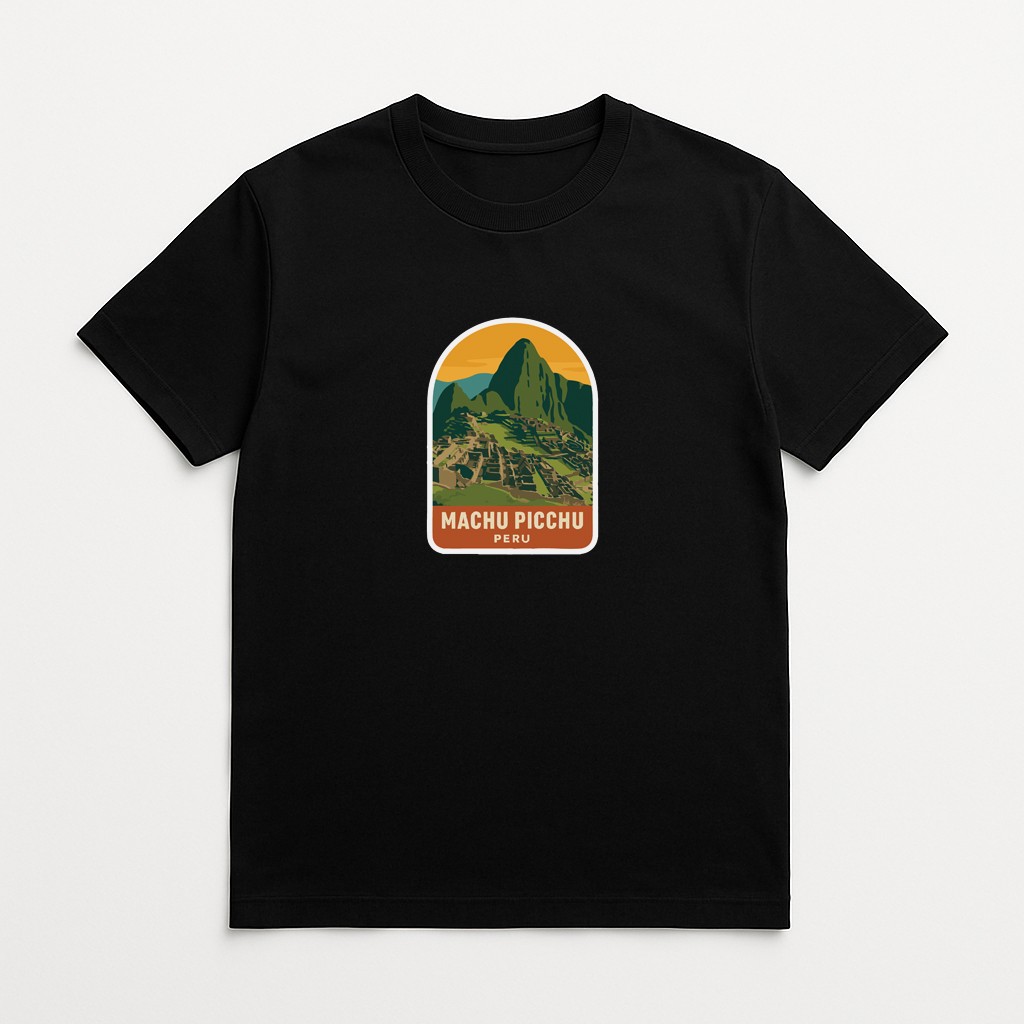 Machu Picchu Peru Iron On Heat Transfer Vinyl HTV Die-Cut Symbolic Landmark