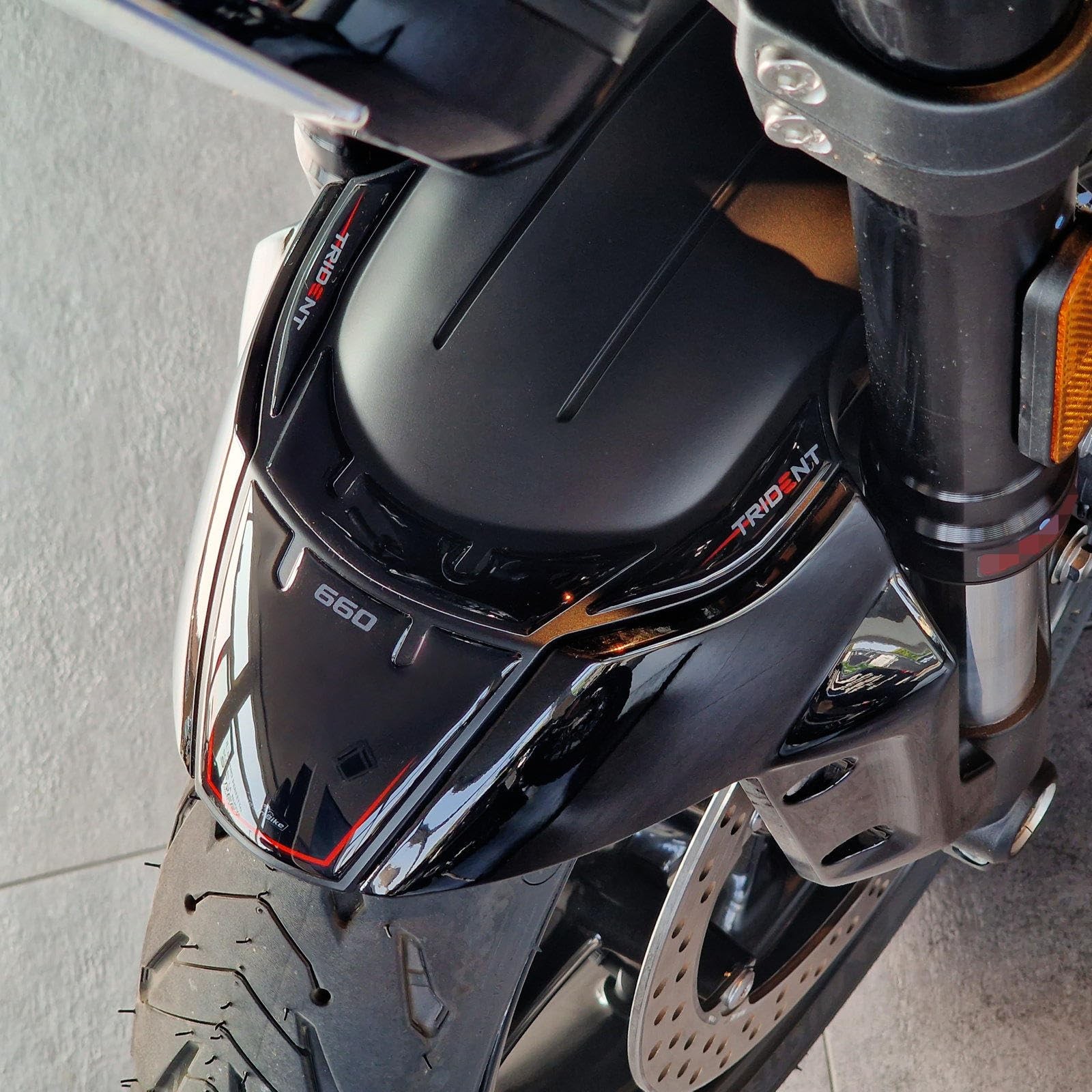 Motorcycle 3D Stickers with Triumph Trident 660 2021-2025. Fender Covers Prot…