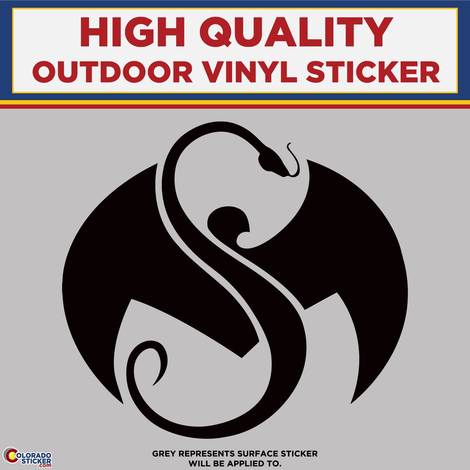 Strange Music Snake & Bat , High Quality Die Cut Vinyl Sticker Decal