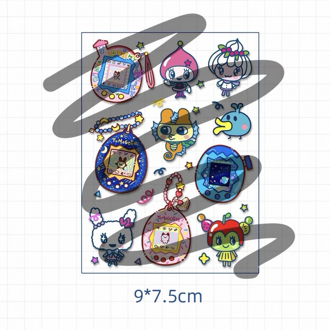 1 x Tamagotchi UV DTF Transfer Sticker Wrap DIY Mug ⭐️4×5 Inches 5014