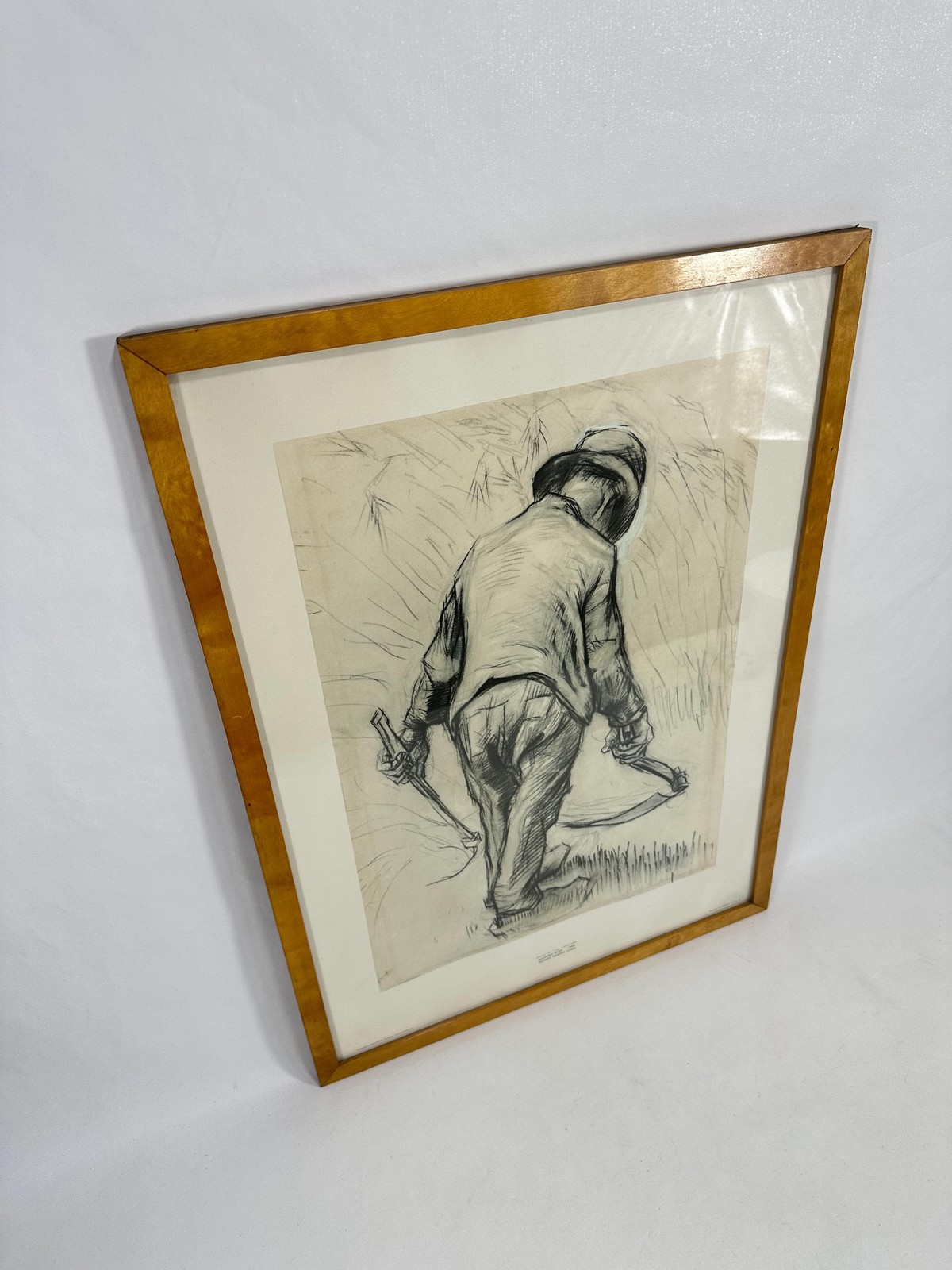 Vincent van Gogh Reproduction: Peasant reaping Corn Art Print