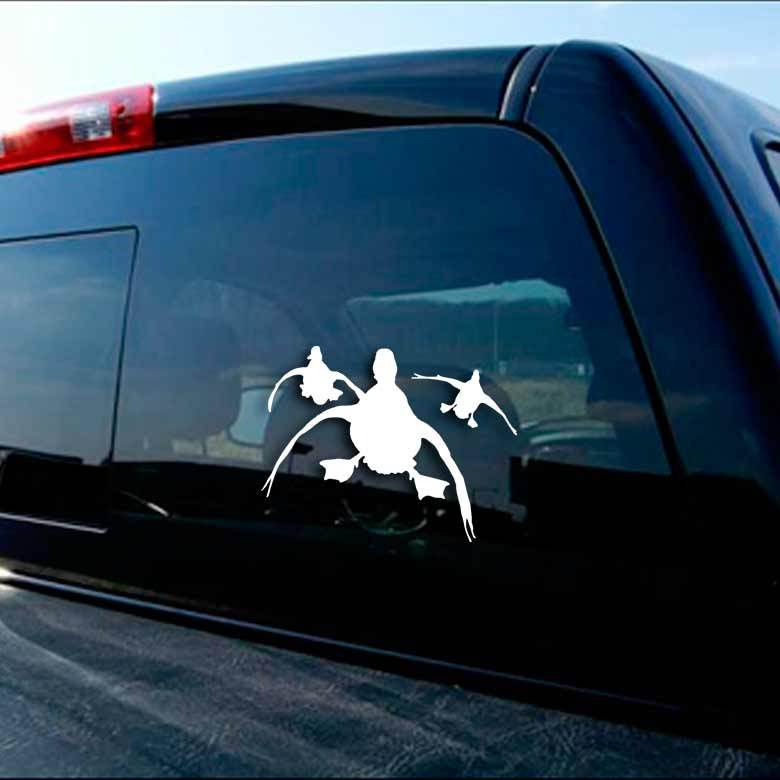 Duck Sticker Decal Hunting Truck Car Window Bumper Sticker Cooler Case Gun Bike