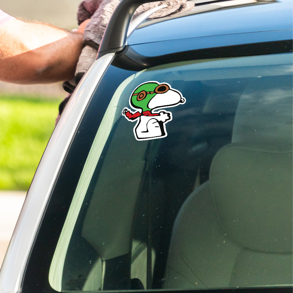 Snoopy Flying Ace Vinyl Sticker Decal Peanuts for Laptop Car Window Water Bottle
