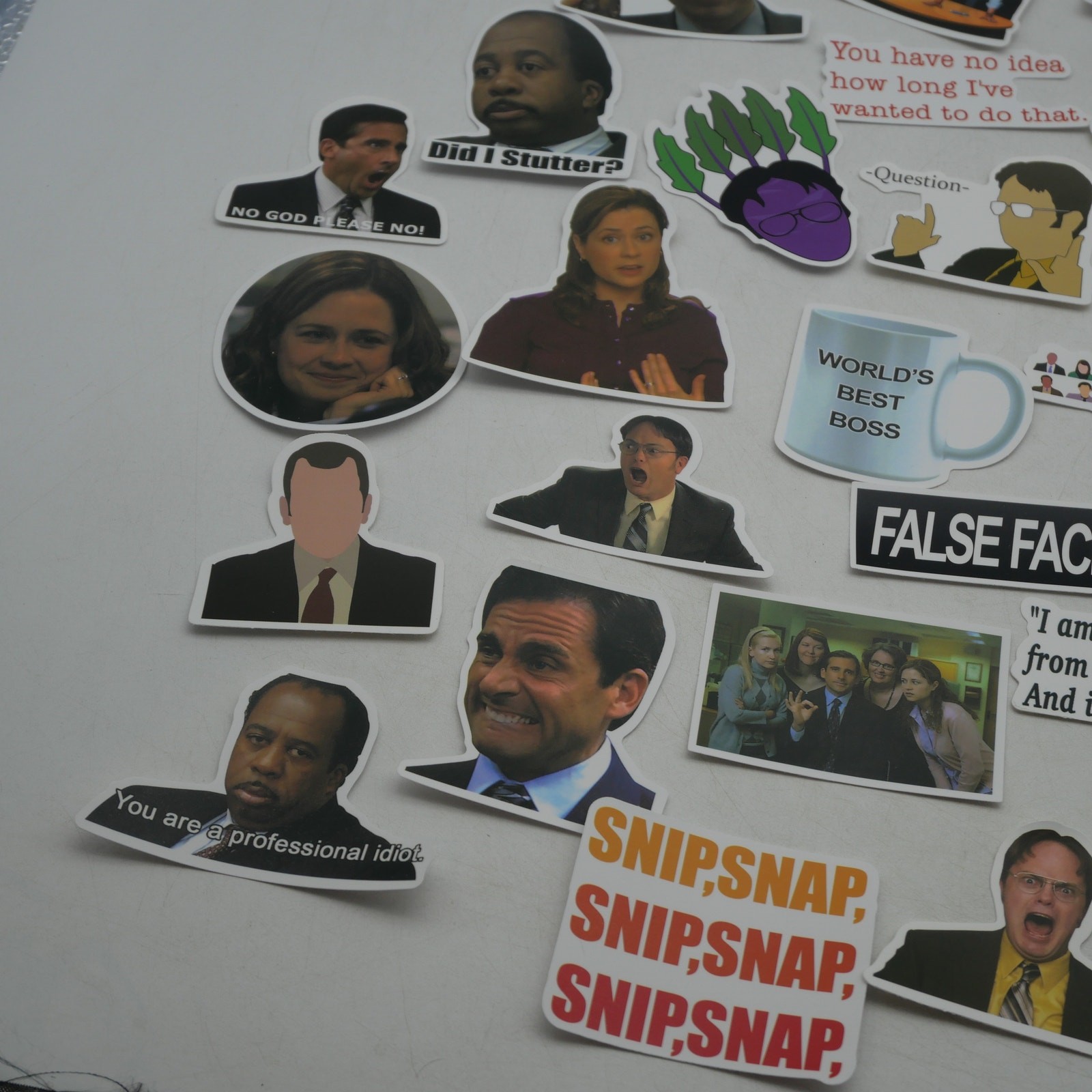 46 The Office Stickers Michael Dwight Jim Stanley Kevin Vinyl Laptop Bottle
