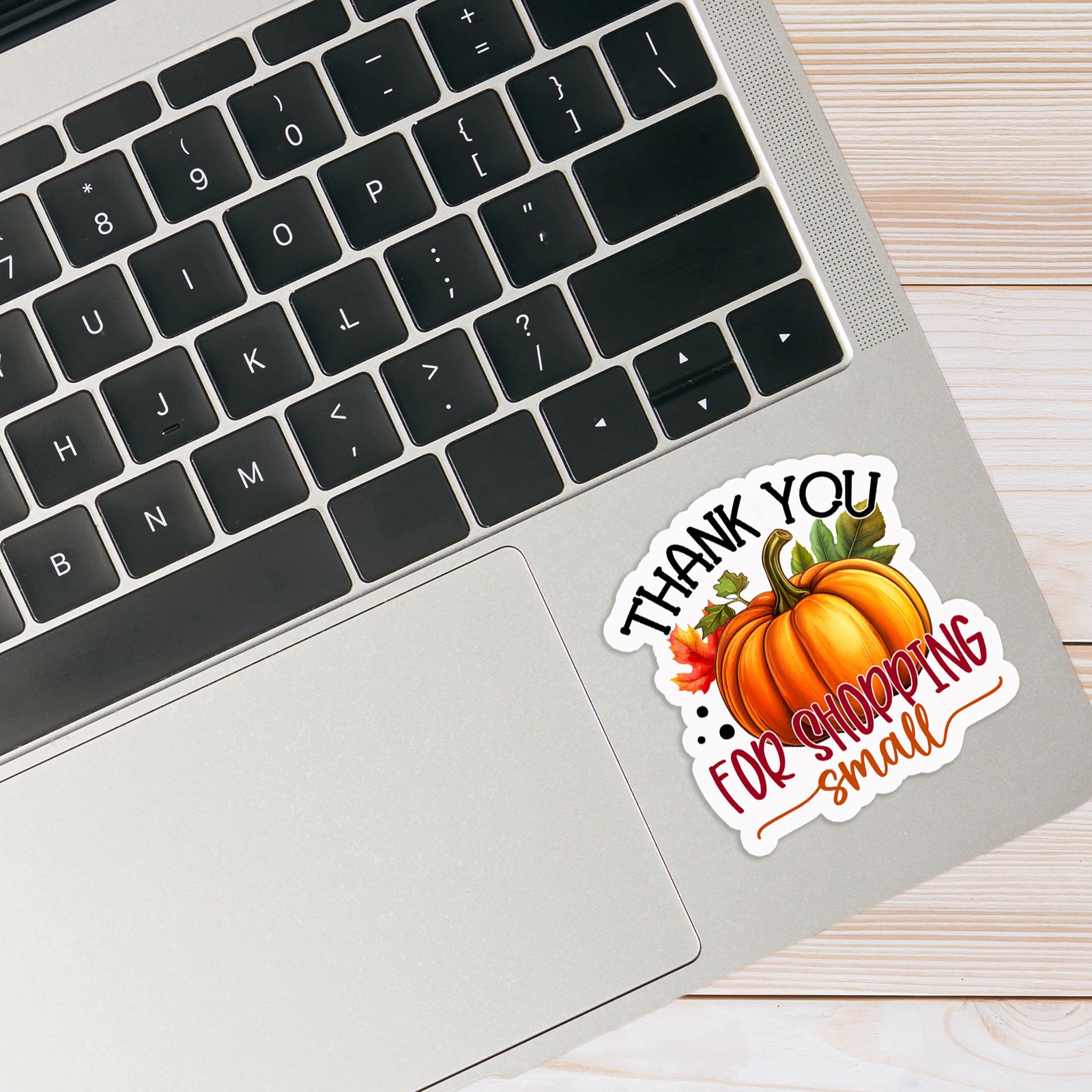 Thank You Shopping Small – Vinyl Decal Sticker – Car Window Laptop – #1083