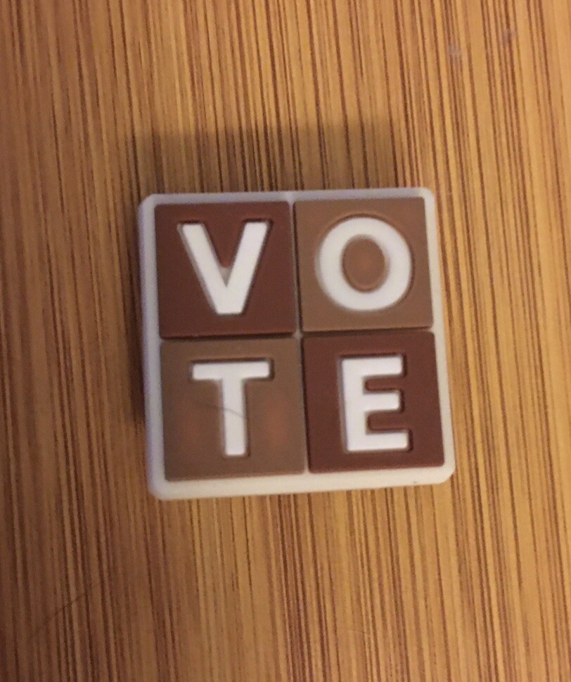 VOTE Square Block Scrabble Letter Shoes Charm Crocs~Stand Out Be Different