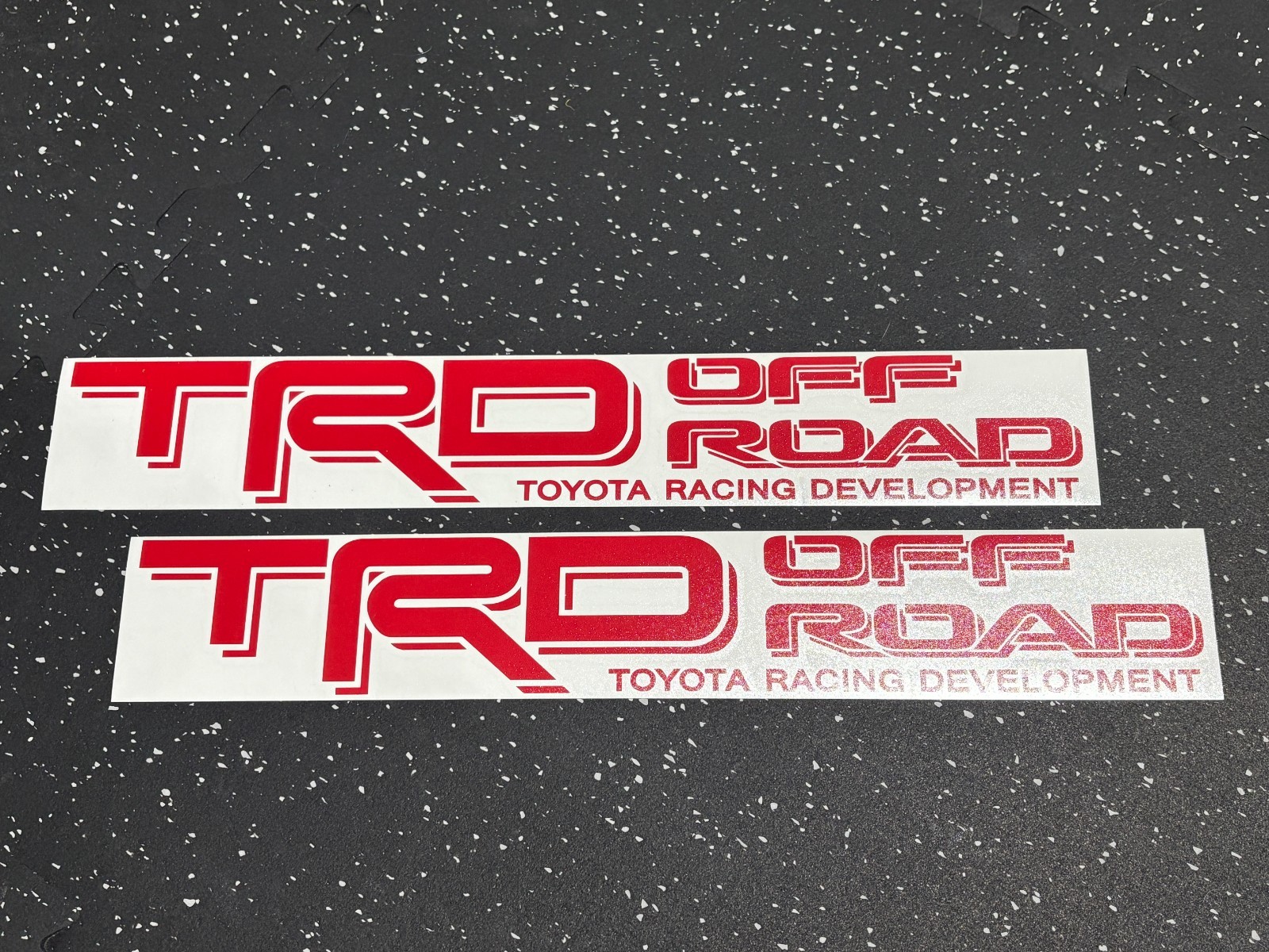 2x [Red] TRD Off Road Vinyl Decal fits Tacoma 4Runner Tundra Truck (Outdoor Use)