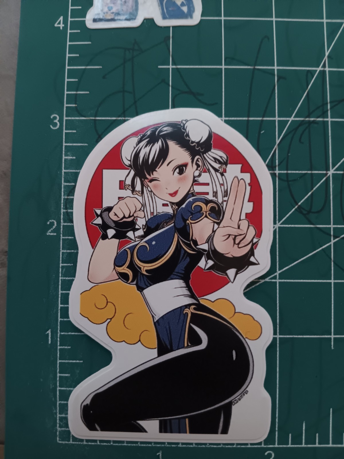STREET FIGHTER 2 X CHUN LI X VYNIL DIE-CUT HIGH-GLOSS X 3X2 STICKER