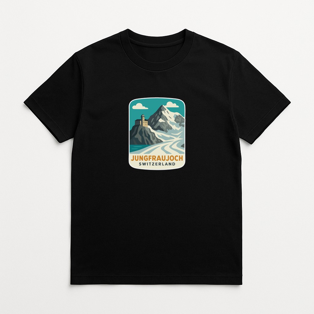 Jungfraujoch Switzerland Iron On Heat Transfer Vinyl HTV Die-Cut Symbolic